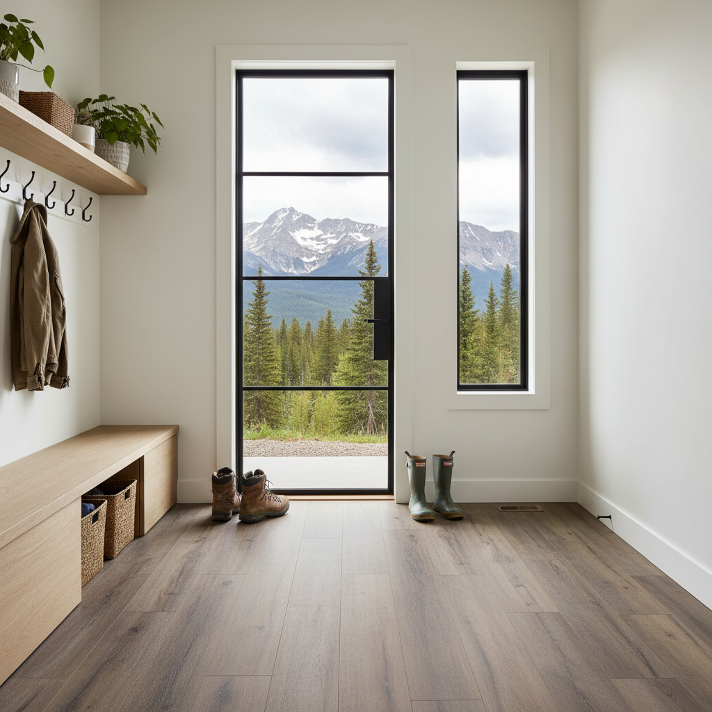 Luxury vinyl plank flooring