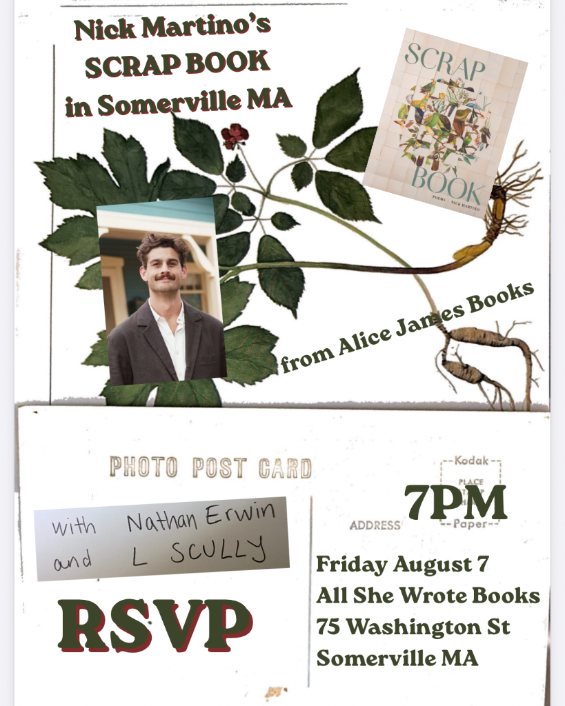 Nick Martino's SCRAP BOOK — Reading & Launch