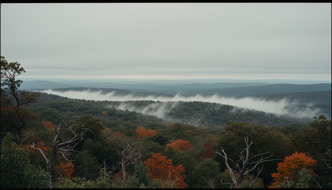 Fog over the Allegheny Plateau
