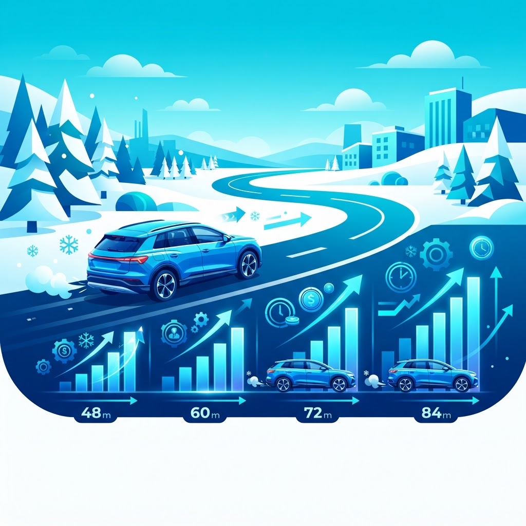 Illustration: Car Loan Terms in Quebec: 48, 60, 72, or 84 Months — Which One Should You Choose?