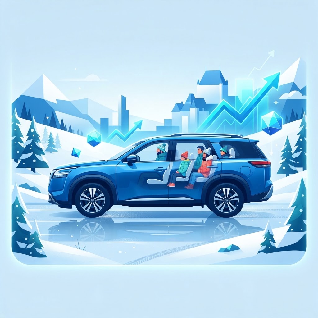 Illustration: Nissan Pathfinder 2026: VUS 3 rangées pour grande famille au Québec