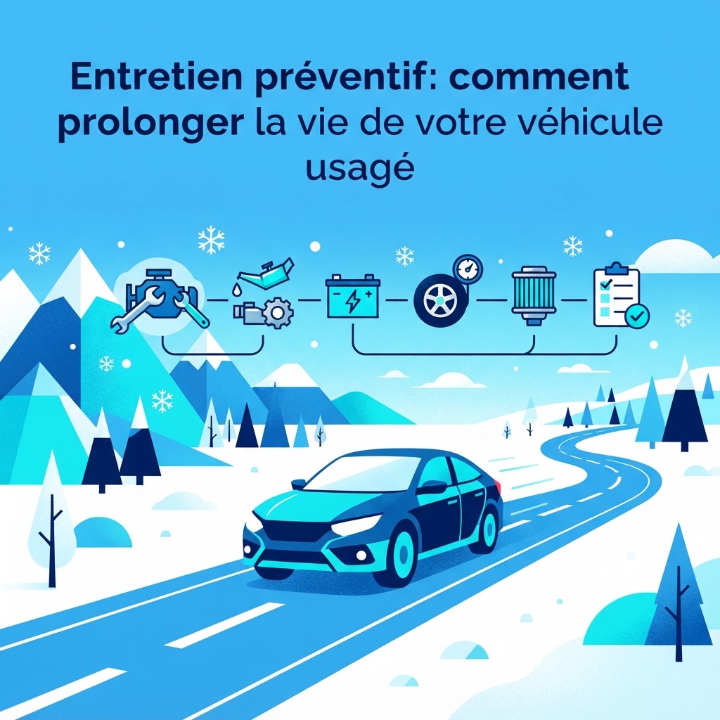 Illustration: Preventive Maintenance for Used Vehicles in Quebec: Extend Your Car's Lifespan