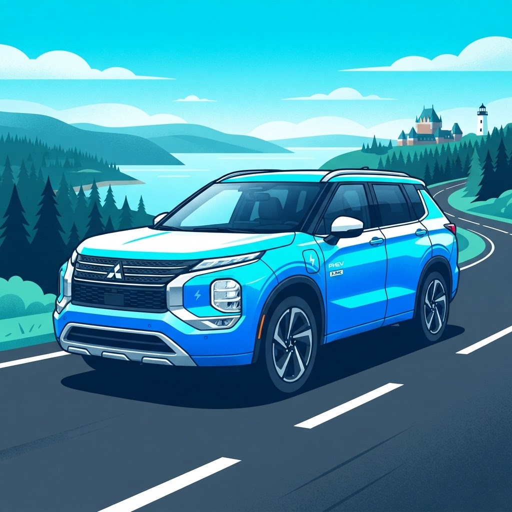 Illustration: Financement auto Québec — 2026 Mitsubishi Outlander PHEV S-AWC à vendre