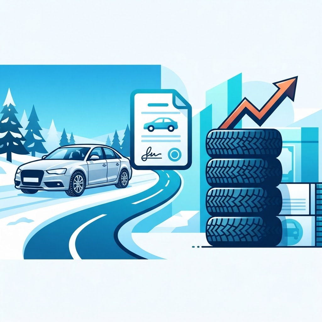 Illustration: Financing Winter Tires with a Car Loan in Quebec: Is It a Good Idea?