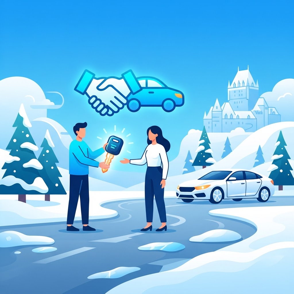 Illustration: Prêt auto entre particuliers au Québec : fonctionnement et avantages