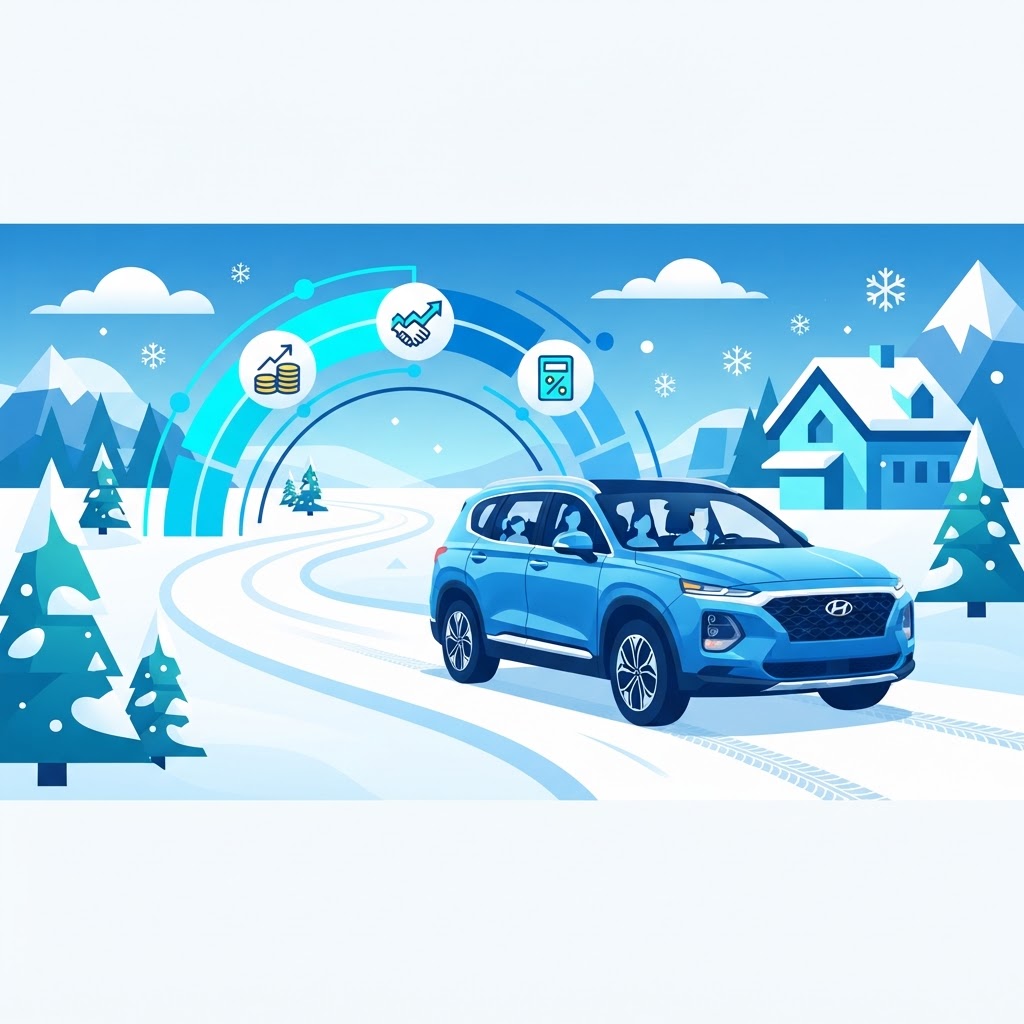 Illustration: Used Hyundai Santa Fe: A Great Family SUV to Finance in Quebec
