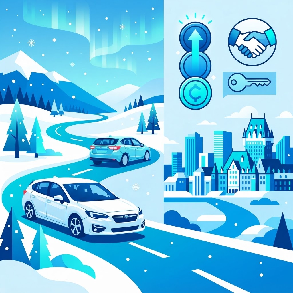 Illustration: Used Subaru Impreza AWD: Affordable Sedan/Hatchback for Quebec Auto Financing