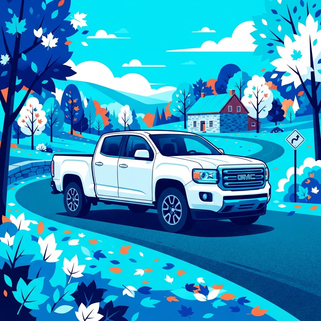 Illustration: 2017 GMC Canyon à vendre au Québec : cuir, banc chauffant et caméra de recul