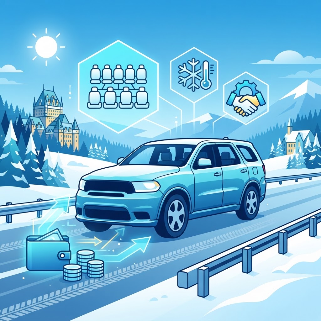 Illustration: Used Dodge Durango in Quebec: A Powerful 7-Passenger SUV to Finance