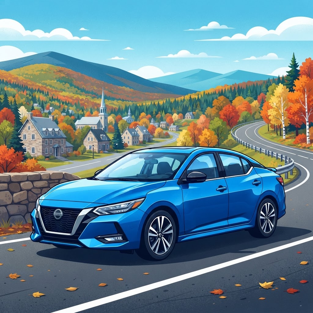Illustration: 2025 Nissan Sentra SV CVT for Sale in Quebec — Auto Financing