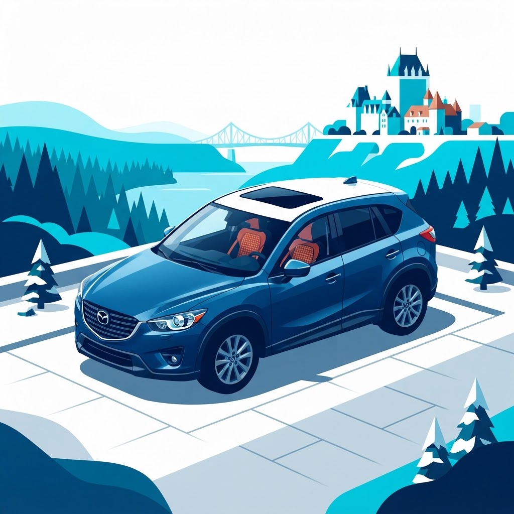 Illustration: Mazda CX-5 2016 à vendre Québec — toit ouvrant, banc chauffant, caméra