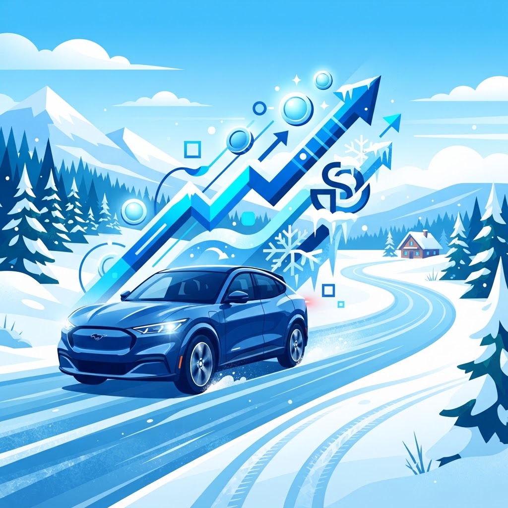 Illustration: Used Ford Mustang Mach-E in Quebec: Sporty Electric Performance and Auto Financing