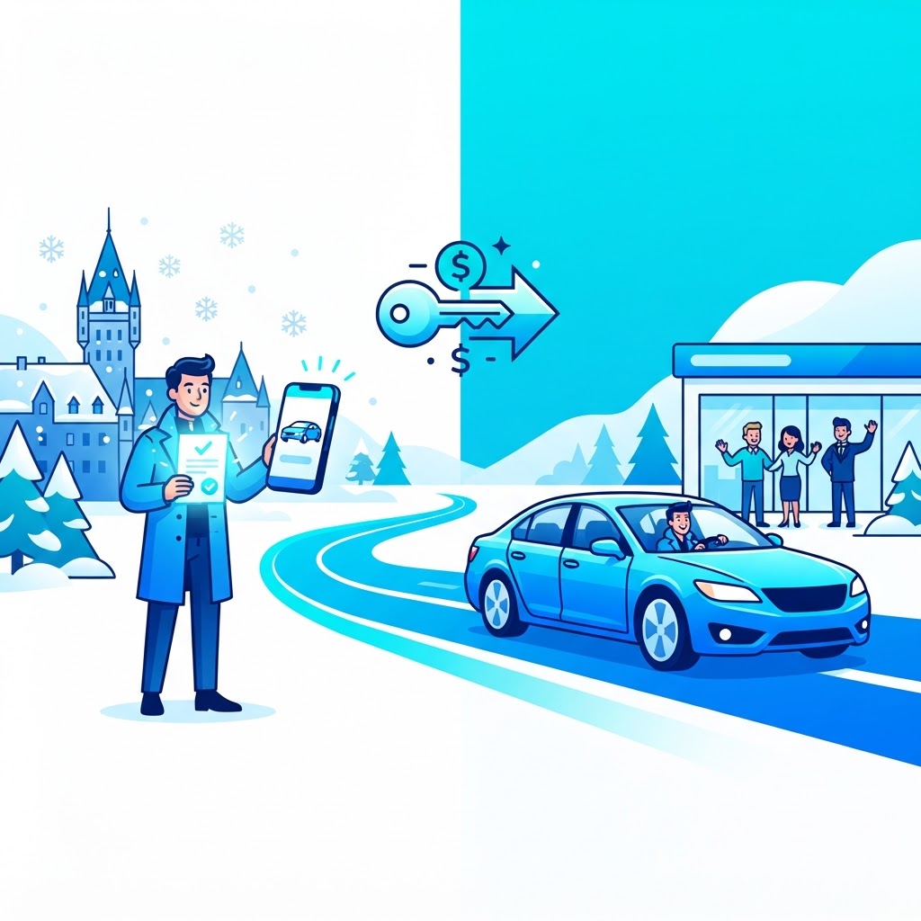 Illustration: Prêt auto préapprouvé au Québec : un avantage avant de magasiner