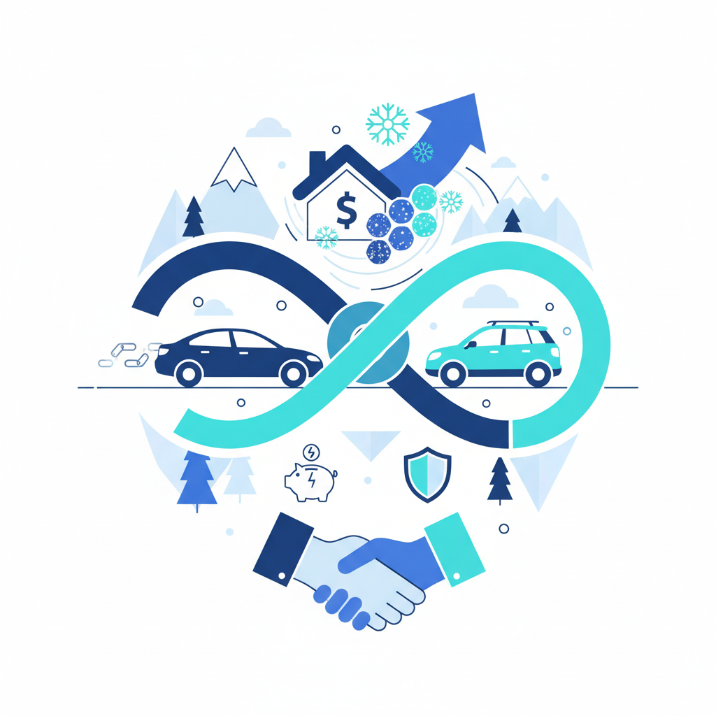 Illustration: Car Loans: Using a Co-signer in Quebec — Bad Credit and Responsibilities