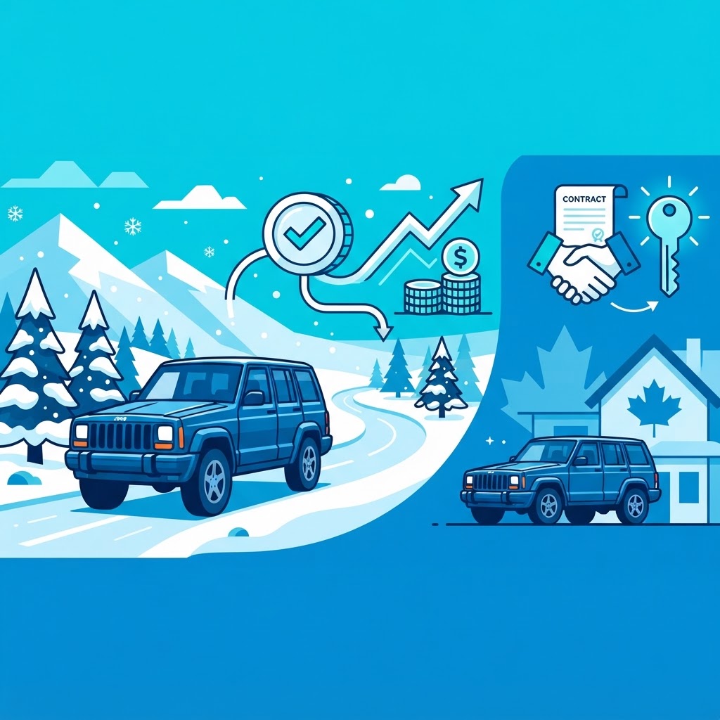 Illustration: Jeep Cherokee usagé au Québec : VUS polyvalent et crédit auto facile