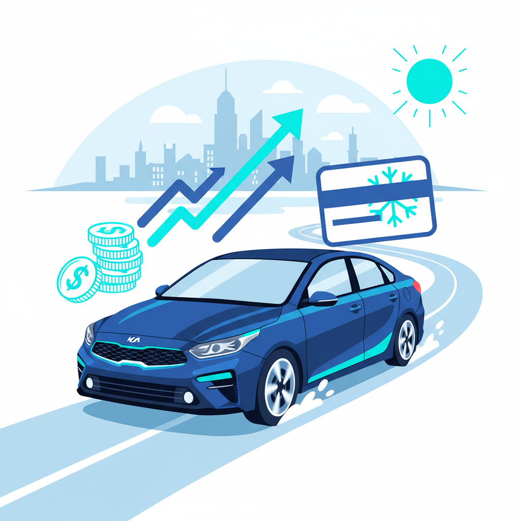 Illustration: Used Kia Forte: The Ideal Economical Sedan for Quebec Auto Financing