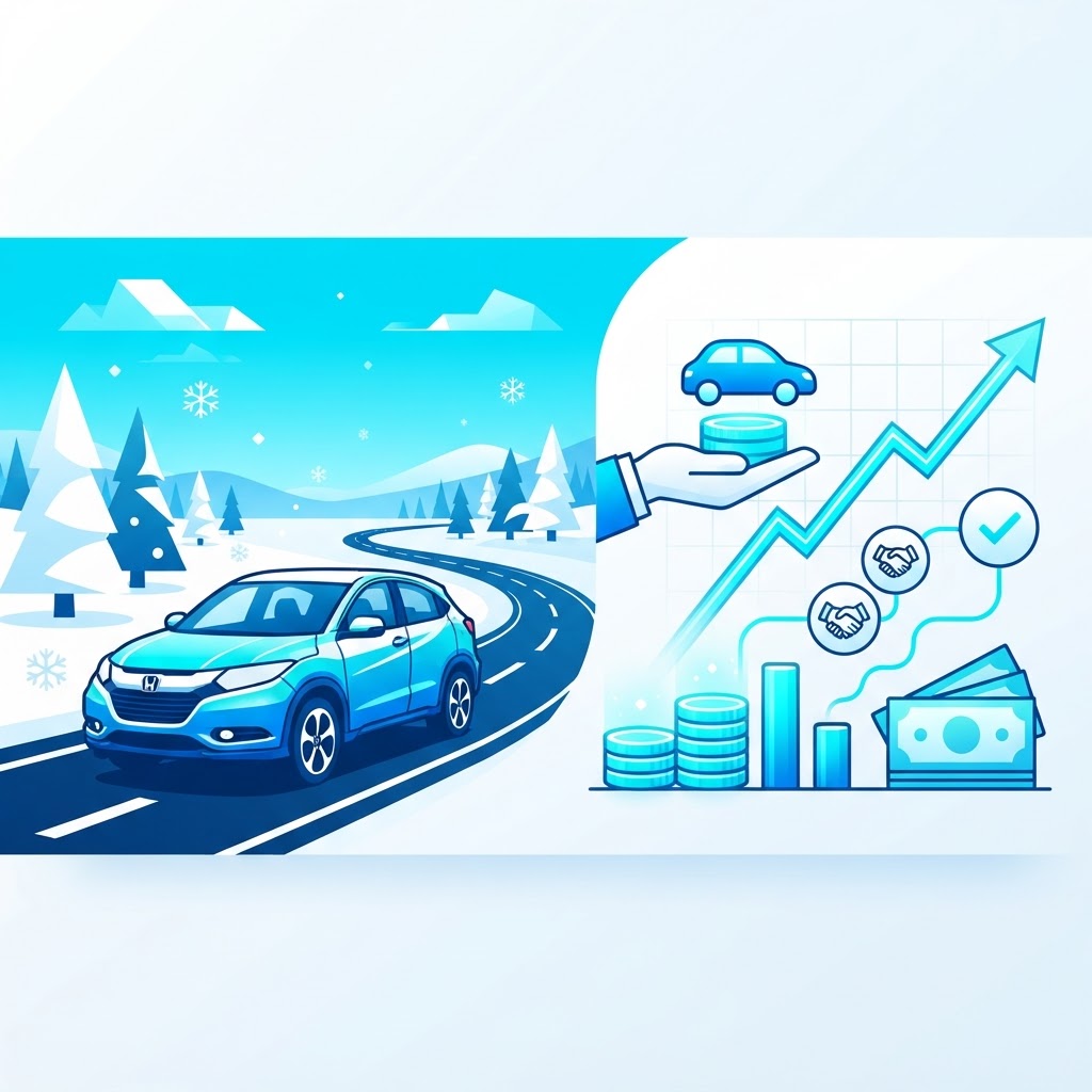 Illustration: Honda HR-V usagé au Québec : VUS sous-compact abordable et crédit auto
