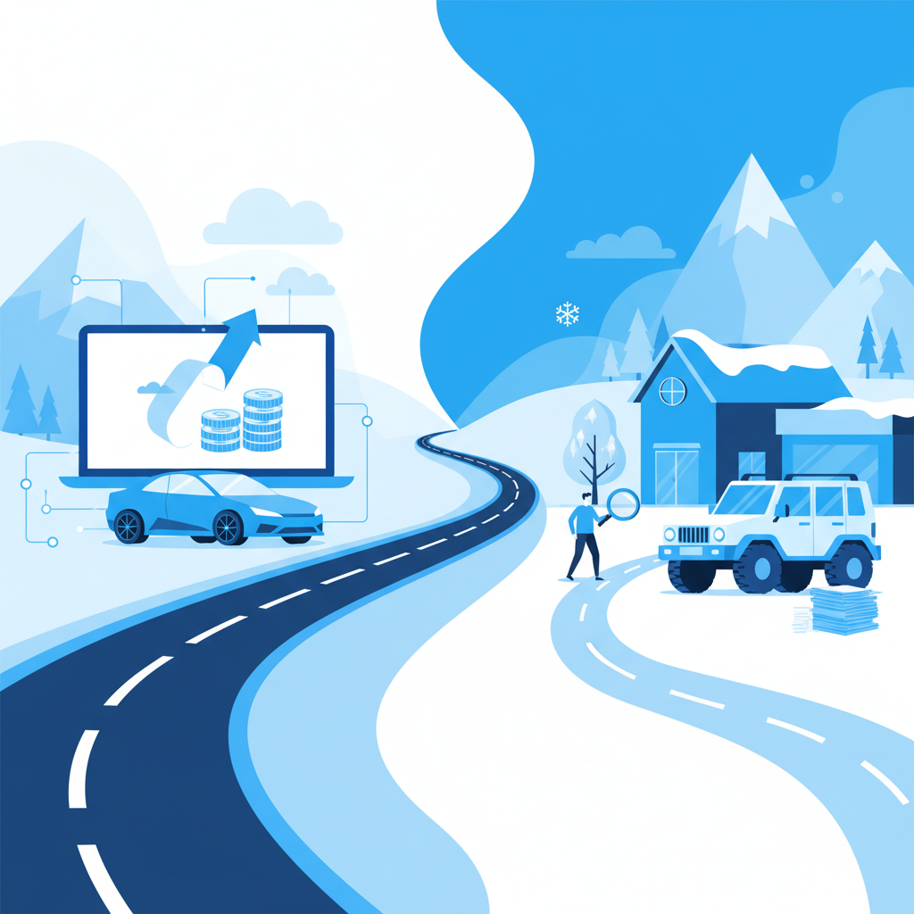 Illustration: Financement auto en ligne vs concessionnaire au Québec : avantages