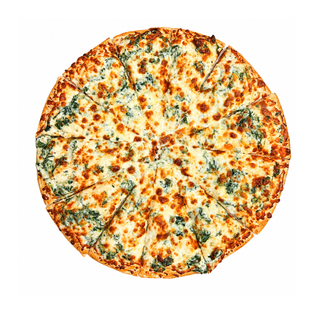 Spinach Alfredo Pizza