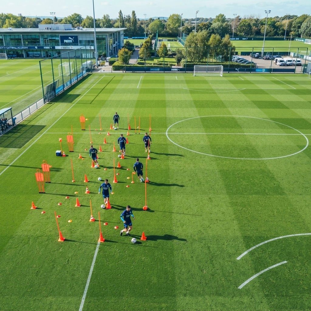 Pitch with cones