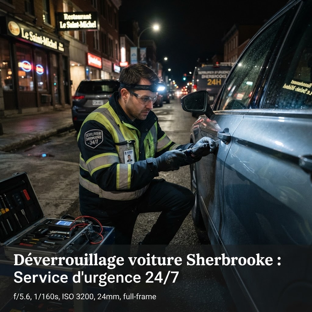 Déverrouillage voiture Sherbrooke : Service d'urgence 24/7