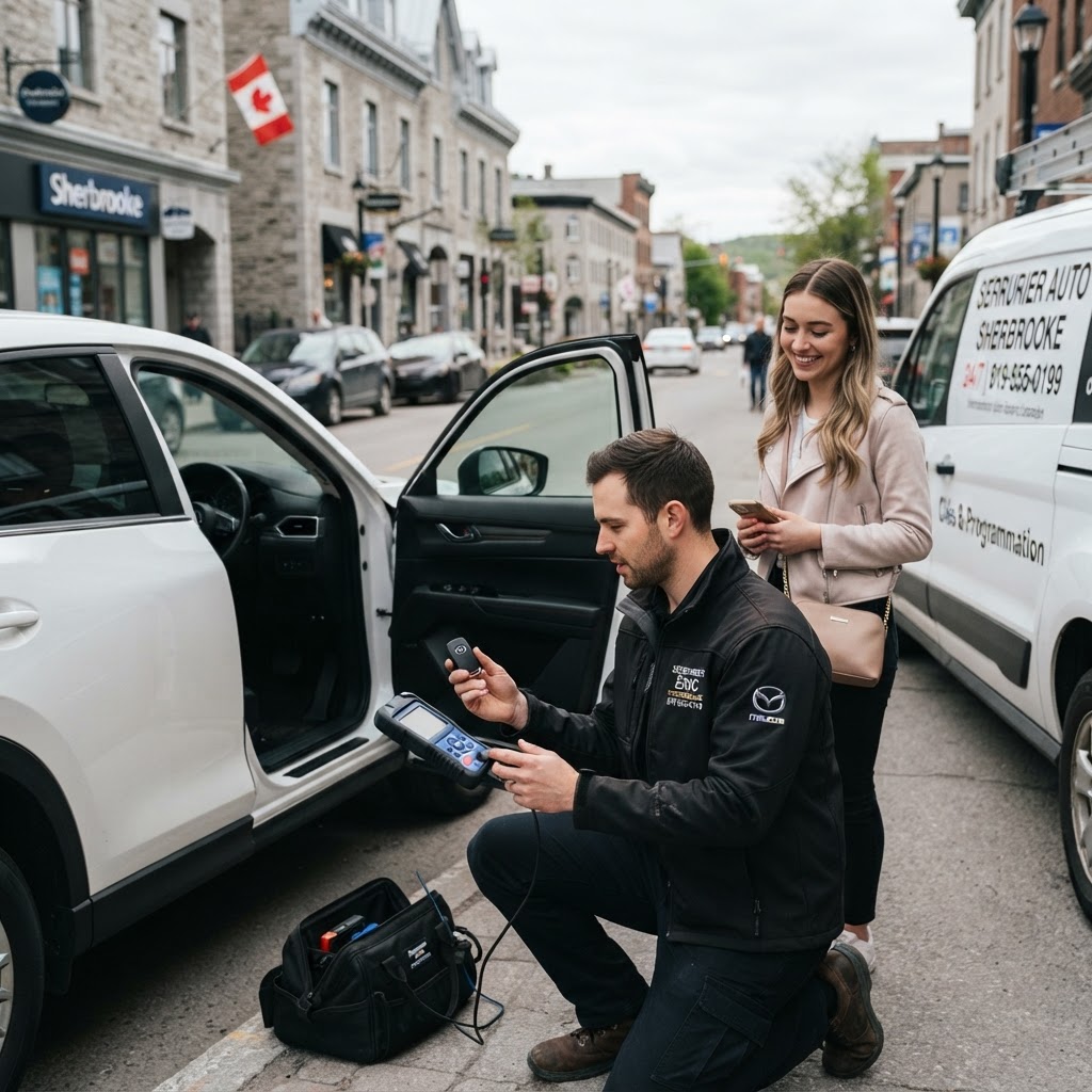 Clé de Mazda perdue à Sherbrooke ? Solutions rapides 24/7