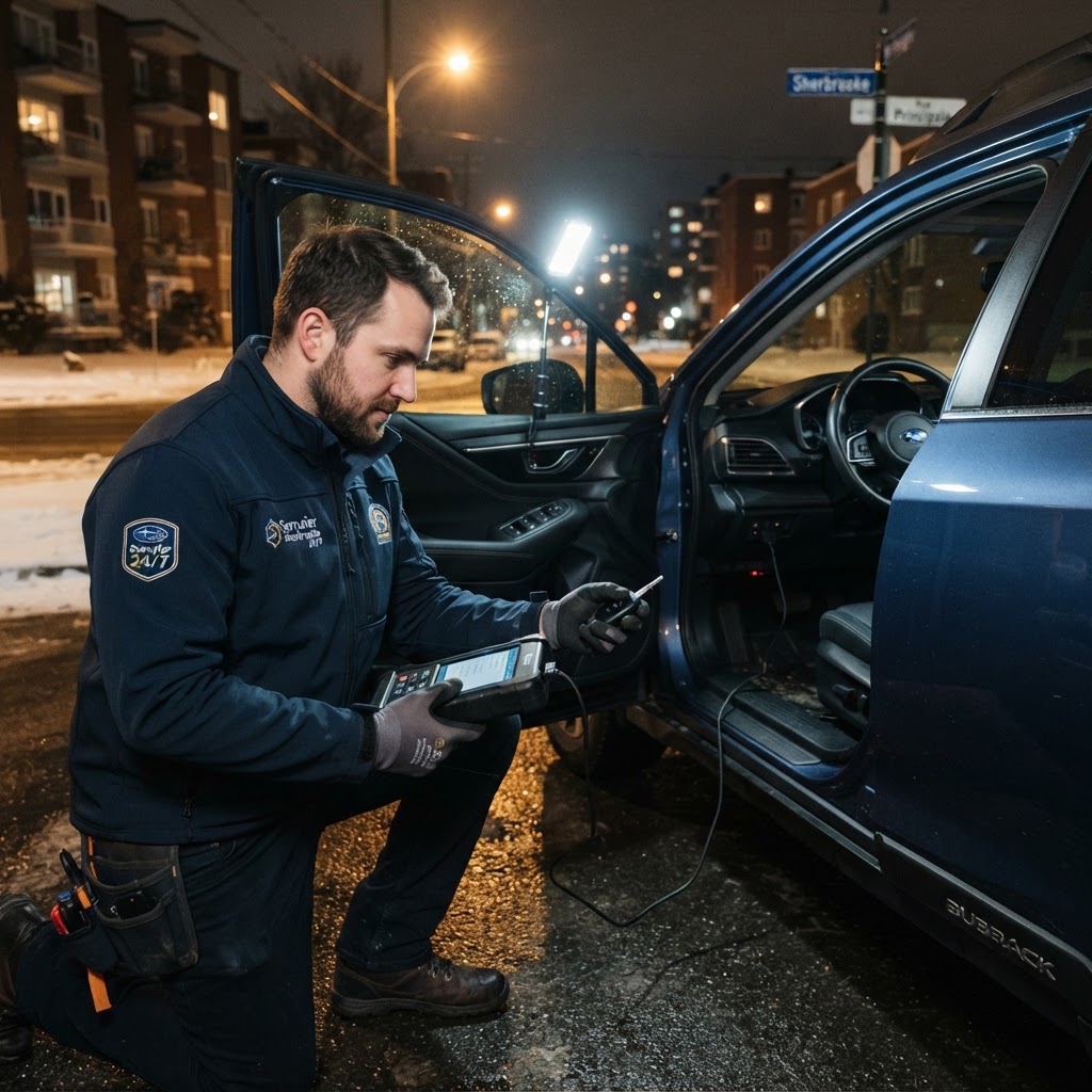 Service d'urgence serrurier automobile Ă Sherbrooke 24/7