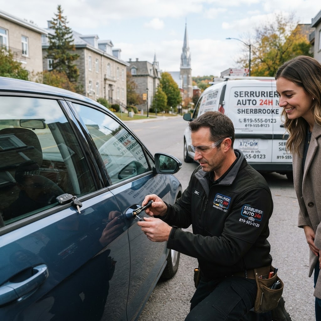 Serrurier voiture Sherbrooke : Expert mobile 24/7