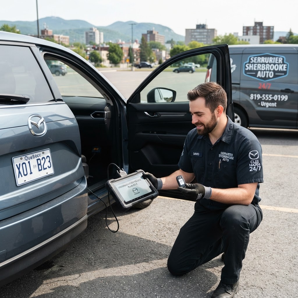 Besoin d'une Clé Mazda Sherbrooke ? Service Rapide 24/7
