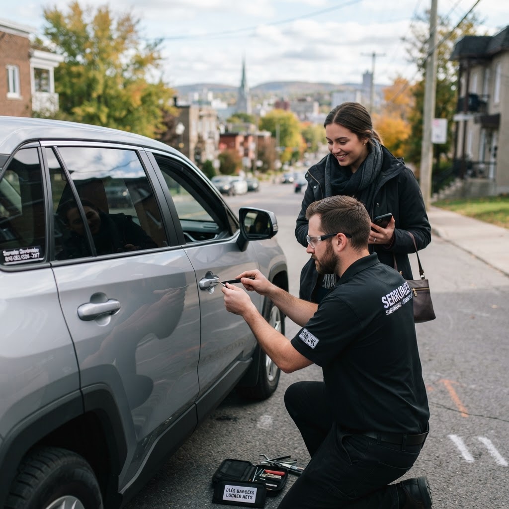 Clés barrées dans l'auto Sherbrooke : Service d'urgence 24/7