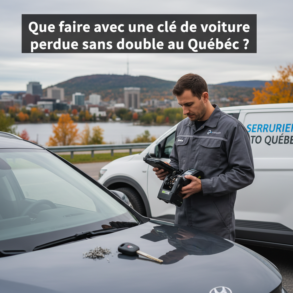 Que faire avec une clé de voiture perdue sans double au Québec ?