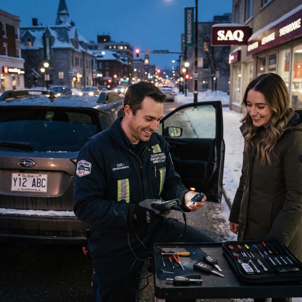 Clé minute le plus proche à Sherbrooke : Service Mobile 24/7