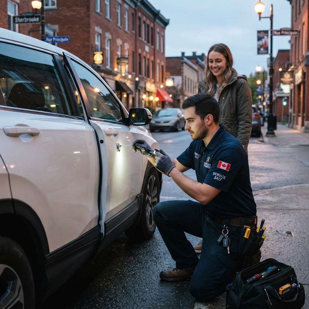 Service serrurier auto 24/7 Sherbrooke : Urgence Rapide
