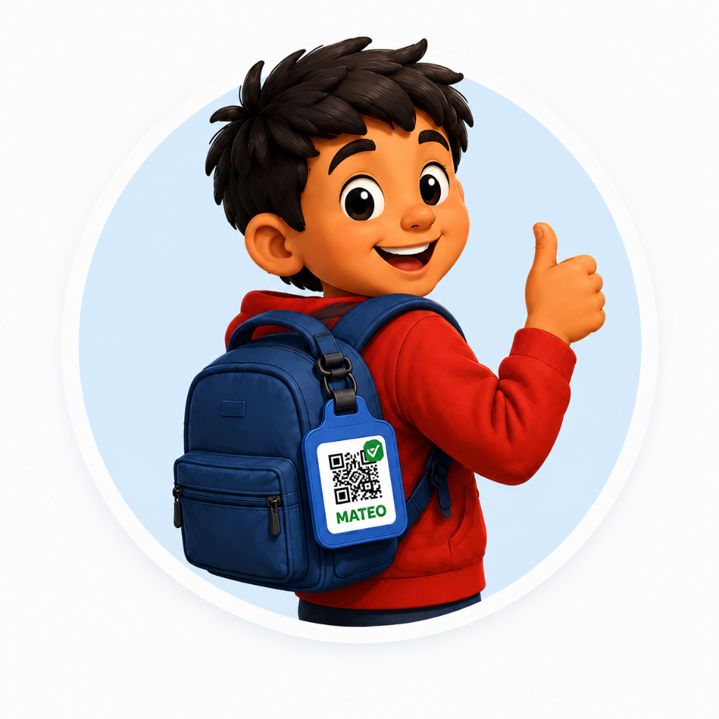 Bag Strap Tags — QR wearable for school excursion attendance