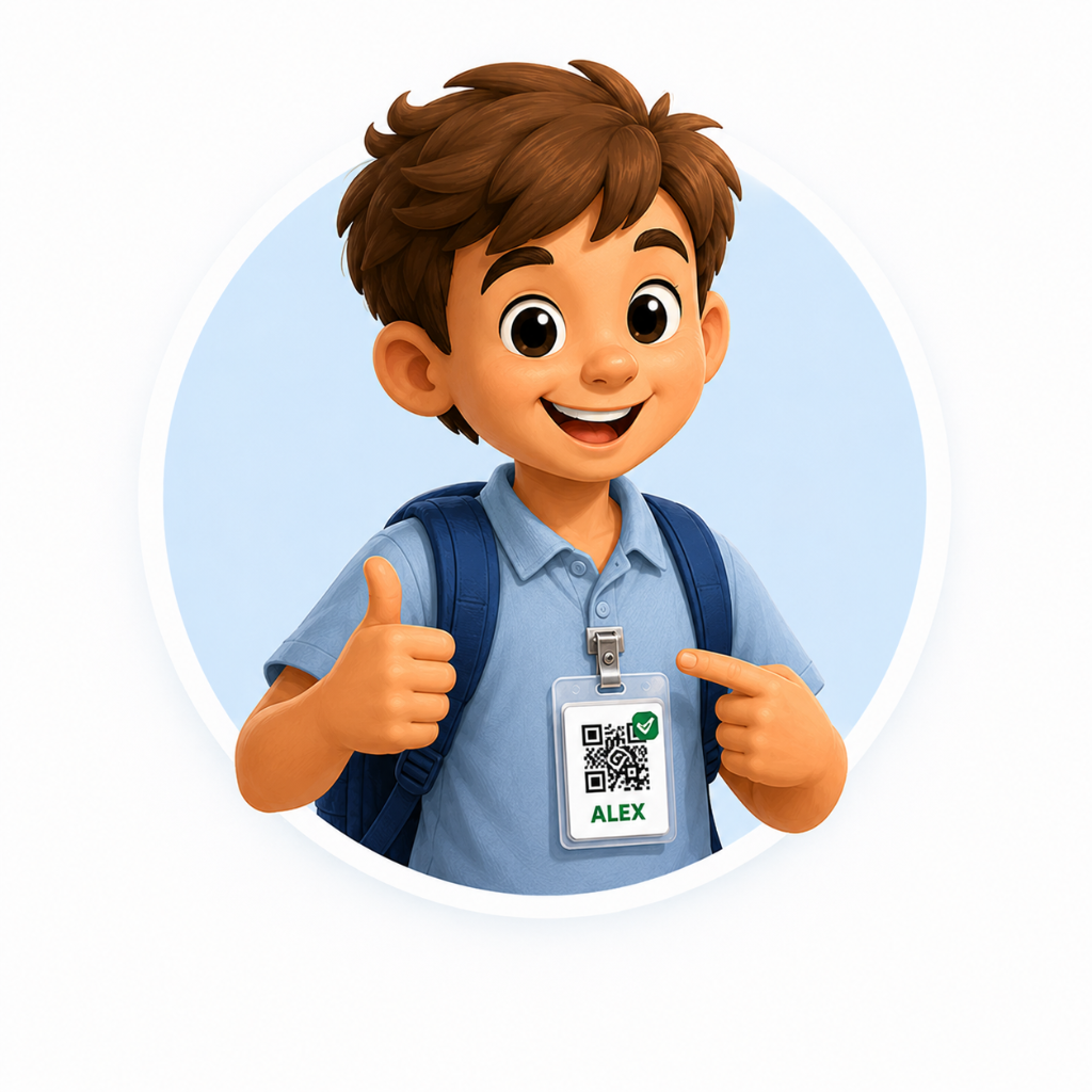 Name Badges — QR wearable for school excursion attendance
