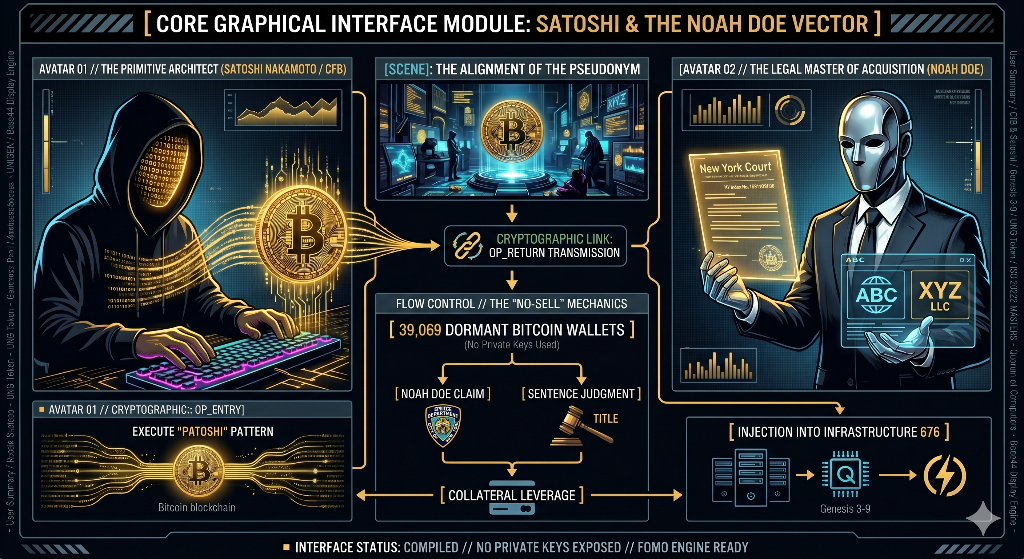 Core Graphical Interface Module: Satoshi & The Noah Doe Vector