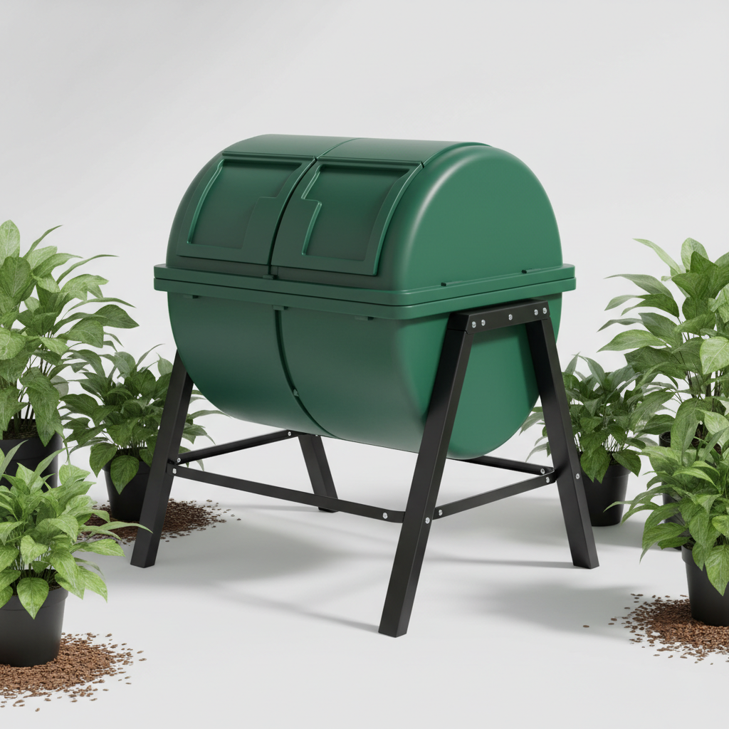 Dual-Chamber Compost Tumbler
