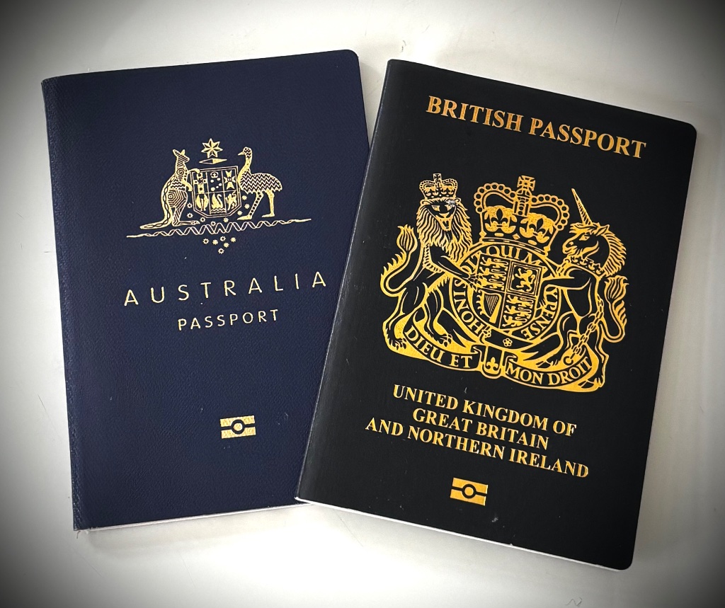 Australian and British Passports