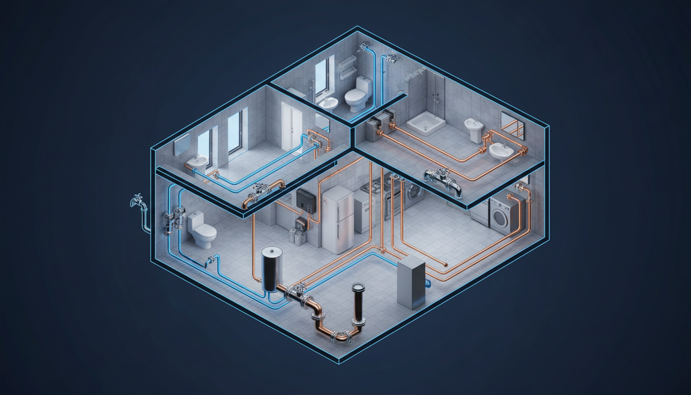 Internal plumbing system architecture