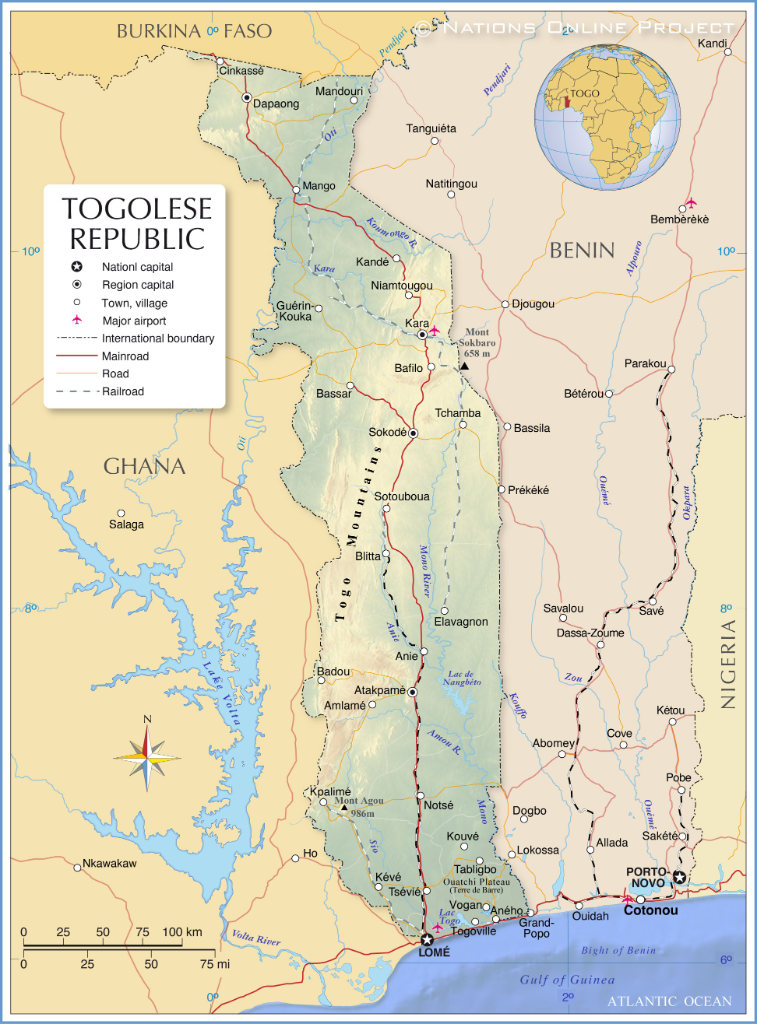 Map of Togo