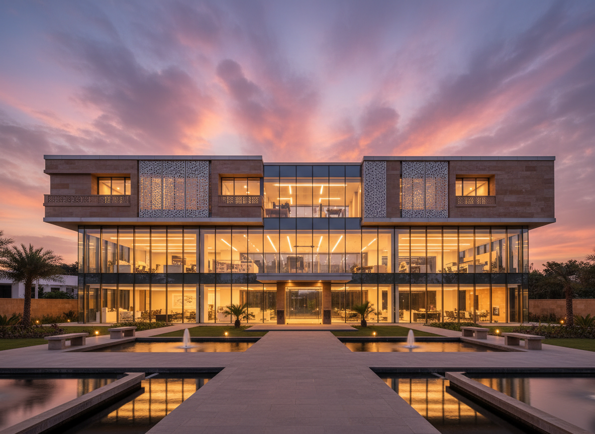 Modern commercial exterior