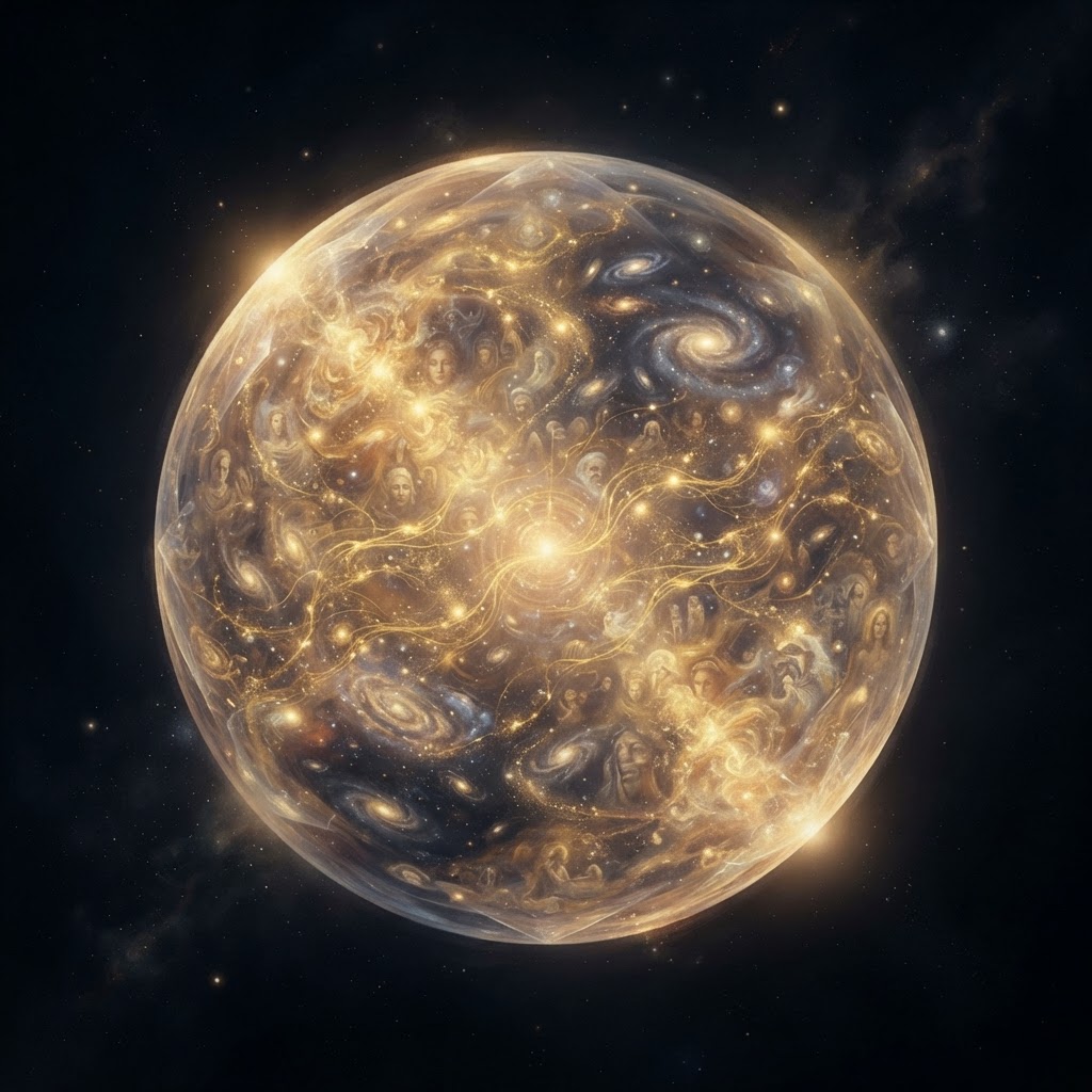 The Akashic Records as a luminous crystalline sphere of cosmic memory