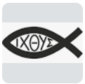 The Ichthys symbol — ΙΧΘΥΣ inscribed within the fish, the sign of the awakened seeker