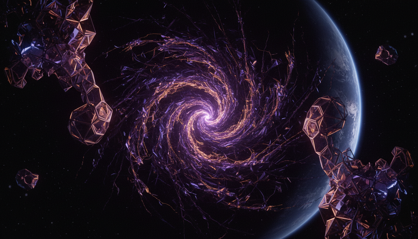 Cosmic singularity - deep space visualization