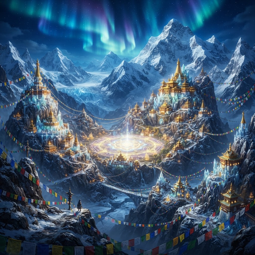 Shambhala, the hidden Himalayan kingdom of crystalline light
