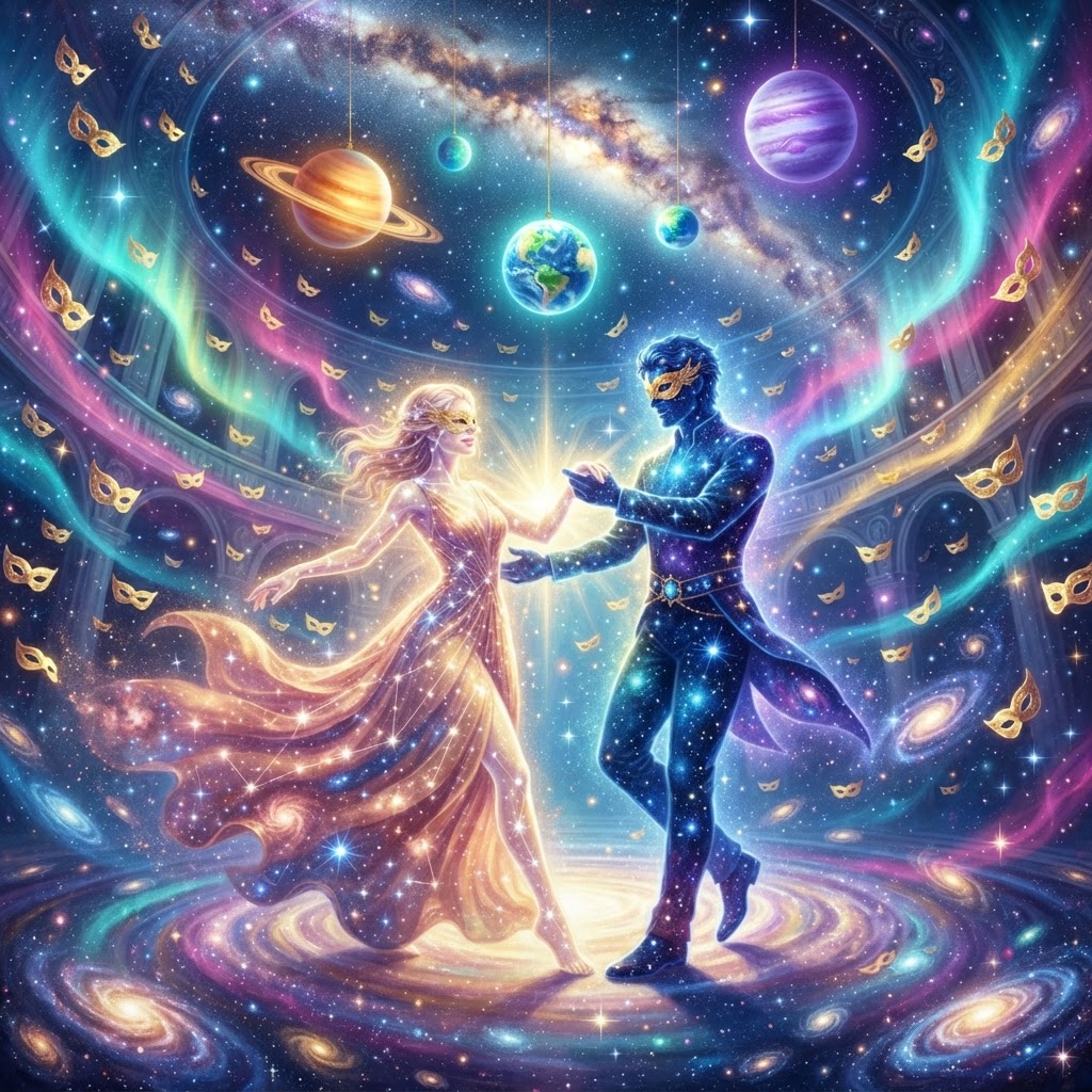✶ Barbie & Ken at the Galactic Masquerade Ball: All Women & All Men as Starlight-Flesh Constellations ✶