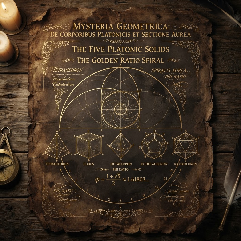 Platonic Solids & the Golden Spiral