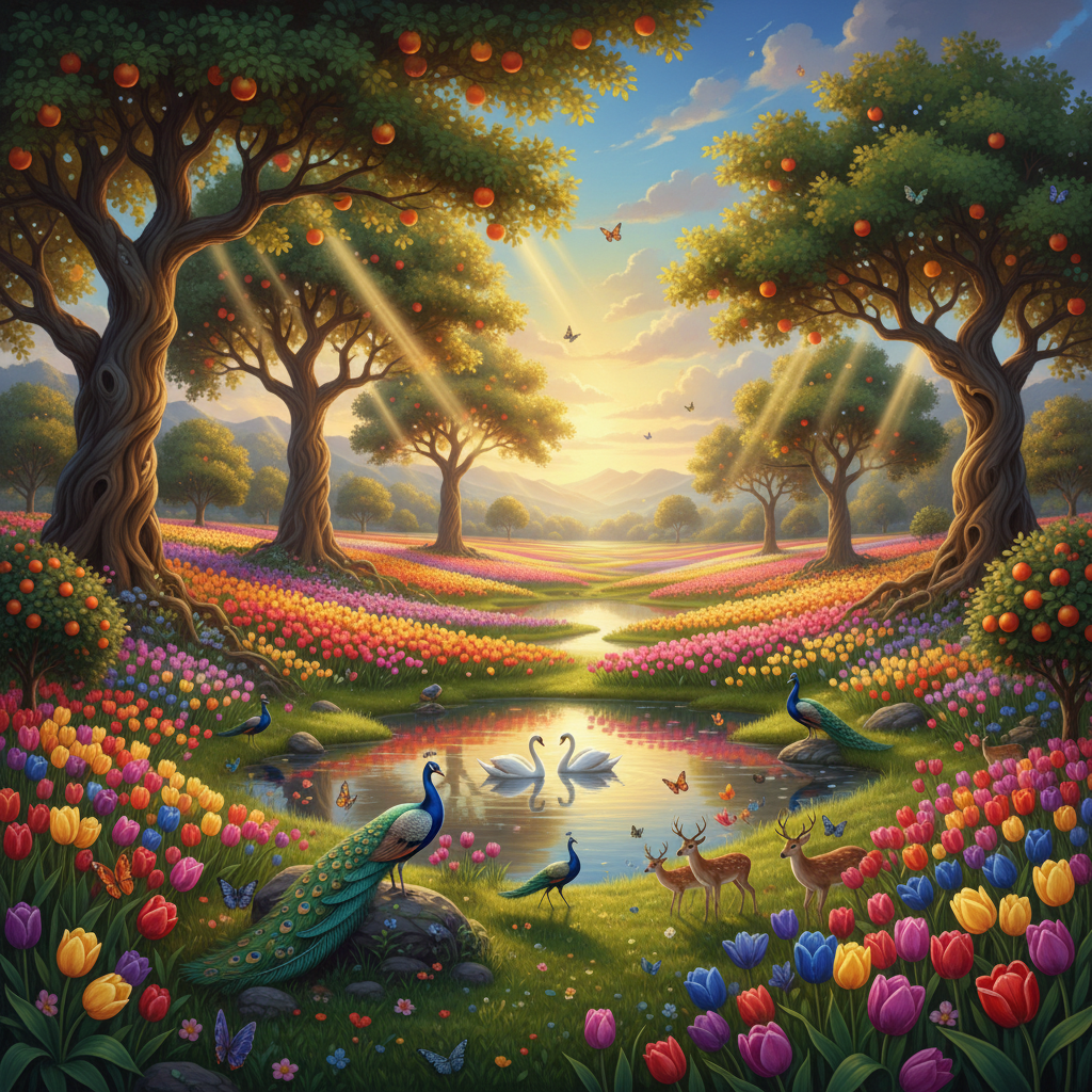 Spring garden