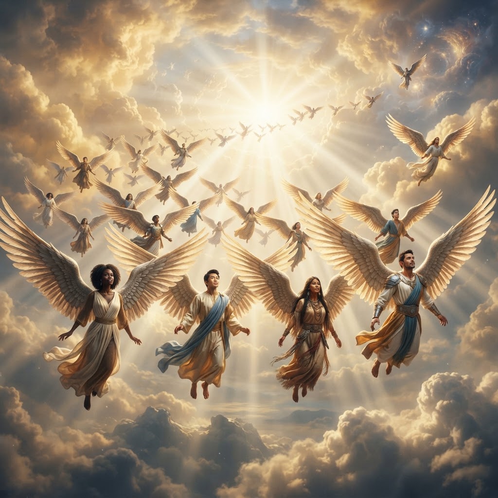 The Angelic Fleet in formation