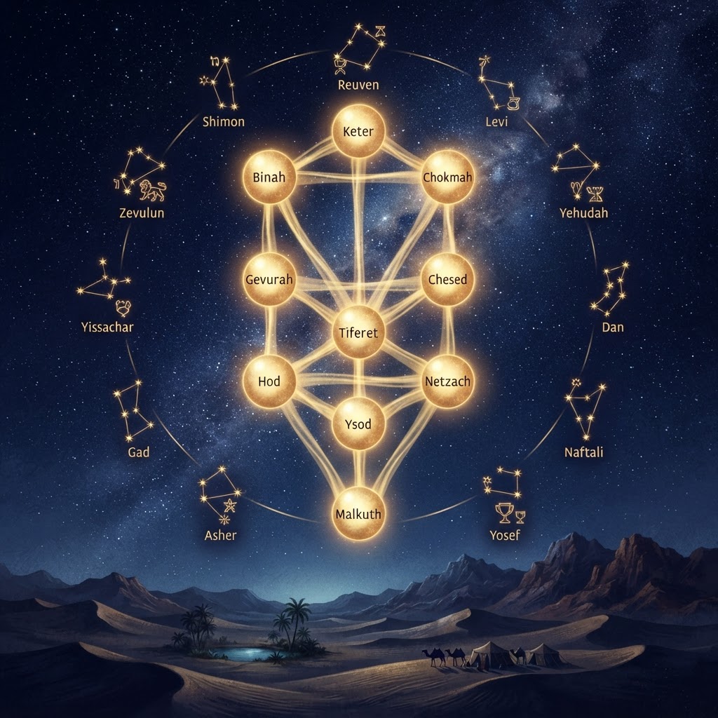 The Israelite connection to the Kabbalah Tree